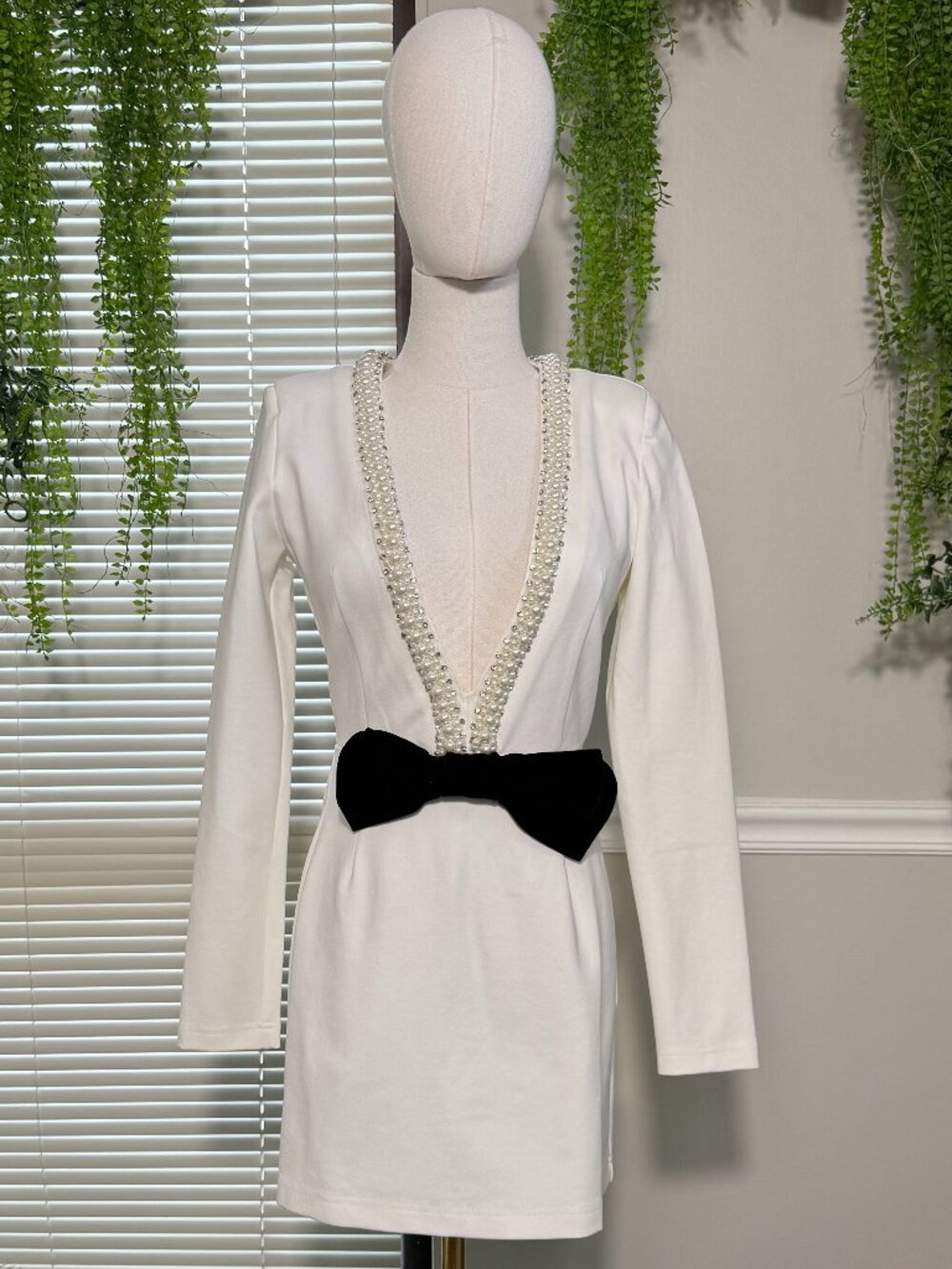 aŠady | Pearls On My Mind Mini Dress